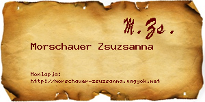 Morschauer Zsuzsanna névjegykártya